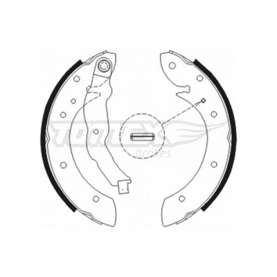 Imagen de TOMEX brakes TX 20 79 Zapatas de Freno Eje trasero 228 40 RENAULT: Megane 1, Scénic Scenic