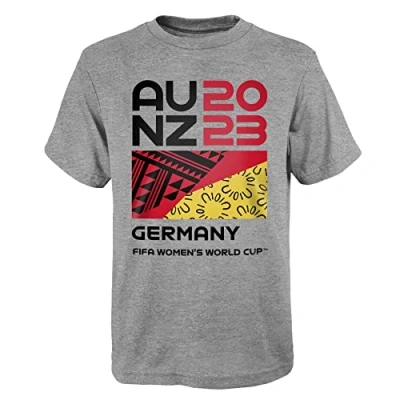 Imagen de FIFA Camiseta Unisex Oficial de fútbol 2023 para Mujer, Alemania (Paquete 1)