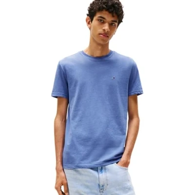 Imagen de Tommy Jeans TJM Xslim Jaspe Htr tee Ext Dm0dm20363 S/S T Shirt, Blue (Soft Sapphire Htr), XL Hombre