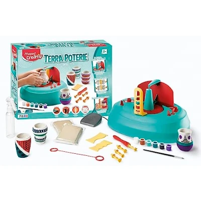 Imagen de Maped POTERIE Estuche Terra Cerámica Taller para niños Principiante y confirmado Fabricado en Francia Kit de Ocio Creativo a Partir 8 años, Multicolor, 50 x 31 13 cm (41200)