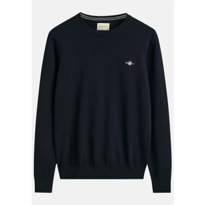 Imagen de GANT Classic C NECK Jersey de punto, Hombre, Talla: Small, Evening blue