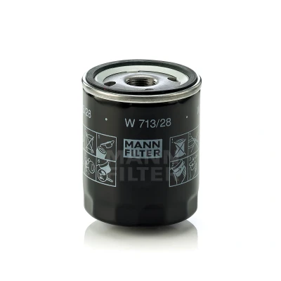 Imagen de MANN FILTER W 713/28 Filtro de aceite 13/16 16 UN con válvula bloqueo retorno enroscable ROVER: 200 Coupé, Hatchback, 45 Berlina