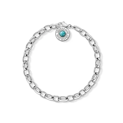 Imagen de Thomas Sabo Pulsera con dijes Turquesa Plata de ley 925 X0229 404 17 L17
