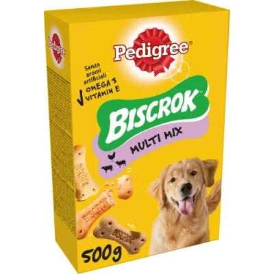Imagen de Mars Pedigree Biscrock Galletas para Perro de 3 Sabores (Pack 12 x 500g)