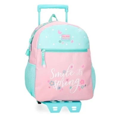 Imagen de Roll Road Spring Dream Mochila Escolar con Carro Multicolor 27x33x11 cms Poliéster