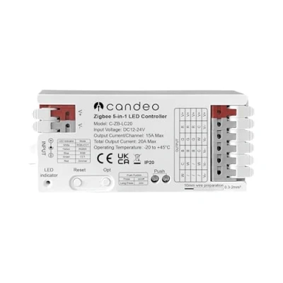 Imagen de ZigBee Controlador de tira LED compatible con Home Assistant, Hubitat, Philips Hue y otros concentradores Zigbee, 5 en 1 para RGBWW, RGBW, RGB, CCT tiras color