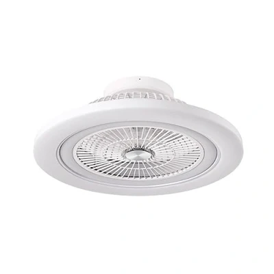 Imagen de FABRILAMP Ventilador 72w Dc Mato Blanco 5Aspas Transp. 22x58x58cm 6 Vel. 3 Colores C/remoto,memoria,temporiz Y Reg.Intensidad 6120lm