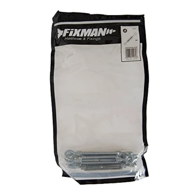 Imagen de Fixman 288650 Pack de 5 tensores con gancho, color plata