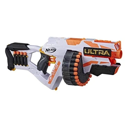 Imagen de Nerf E6596U50 Motorised Blaster 25 avanzados de vuelos Compatible Solo con Dardos Ultra One, Individual, Multicolor, ‎61 x 8.1 33 cm (Hasbro E6596EU4)