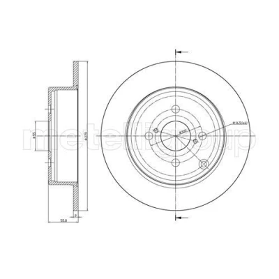 Imagen de Disco de freno METELLI 23 0635C