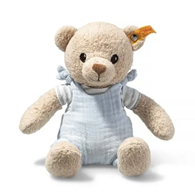 Imagen de Steiff Niko 242625 Oso de peluche (26 cm), color azul claro