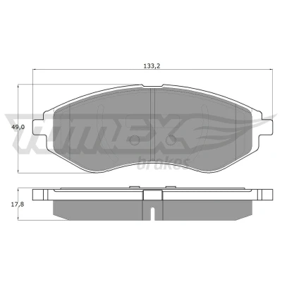 Imagen de TOMEX brakes TX 14 22 Juego de pastillas freno Eje delantero CHEVROLET: Aveo / Kalos Hatchback, Berlina, Hatchback