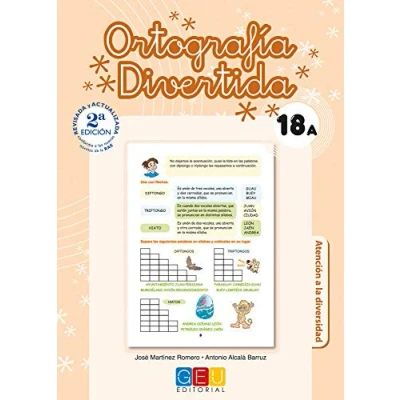 Imagen de ortografía divertida 18A / Editorial GEU 6º Primaria Mejora la Recomendado como apoyo Con actividades sencillas de repaso (SIN COLECCION)