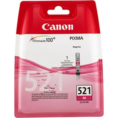 Imagen de Cartucho De Tinta Magenta Canon Cli 521m 2935b008