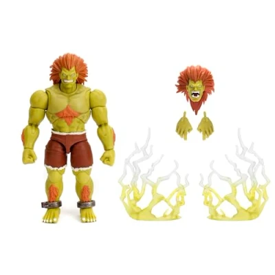 Imagen de Jada Toys Figura de Street Fighter Blanka (19 cm) acción y Coleccionable 2: The Final Challengers con Cabeza, Manos Accesorios alternativos, a Partir 13 años