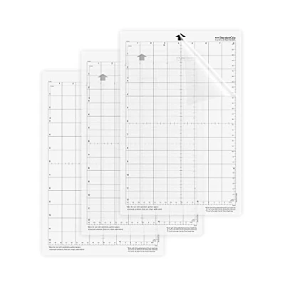 Imagen de Standardgrip Silhouette Alfombra de corte autoreparadora para manualidades, costura, scrapbooking 3pc 8&#039;&#039;x12&#039;&#039; Transparente