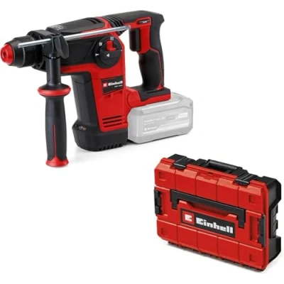 Imagen de Einhell Professional martillo perforador con batería TP HD 18/26 Li BL Solo Power X Change (18 V, sin escobillas, 2,6 J, SDS plus, mecanismo de impacto neumático, 4 funciones, maletín, batería)
