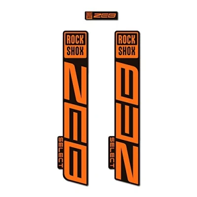Imagen de STAR SAM Pegatinas Compatibles con horquilla bici Rock Shox Zeb Select 2021 Naranja 1 CMT