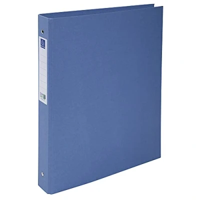 Imagen de Exacompta ref. 54222E 1 Carpeta rígida Clean&#039;Safe 2 anillos redondos, diámetro 30 mm Espina 40 Dimensiones externas: 32 x 26 cm Formato A4 Color: azul