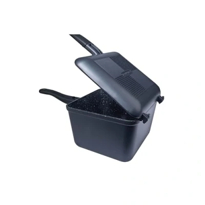 Imagen de Ridgemonkey Connect Deep Pan &amp; Griddle XL Granite Edition Utensilios de cocina para camping