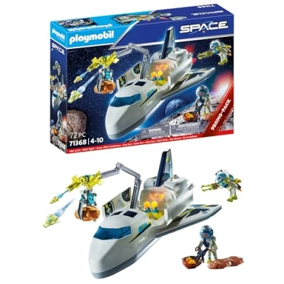 Imagen de PLAYMOBIL Space Promo Packs 71368 Misión Espacio Lanzadera, Vuelo Espacial, astronautas en Equipo de investigación, Juguetes para niños a Partir 4 años