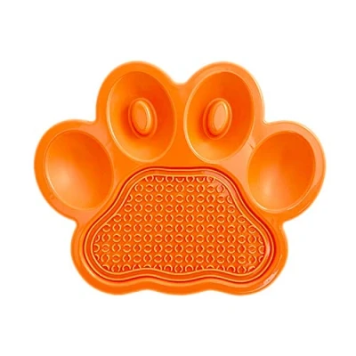 Imagen de PetDreamHouse Comedero Interactivo para Perros y Cachorros o Gatos, Plato de Comida Que controla la rápida contra hinchazón, Naranja, 261265
