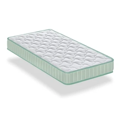 Imagen de Dormio Colchón Cuna Viscoelástico Transpirable, antiácaros, antibacterias. Núcleo eliocel puro alta densidad. Tamaño 60x120 altura 12cm.