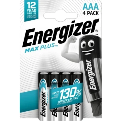 Imagen de Energizer Alcalina MAX PLUS Pack de 4 pilas Alcalinas AAA
