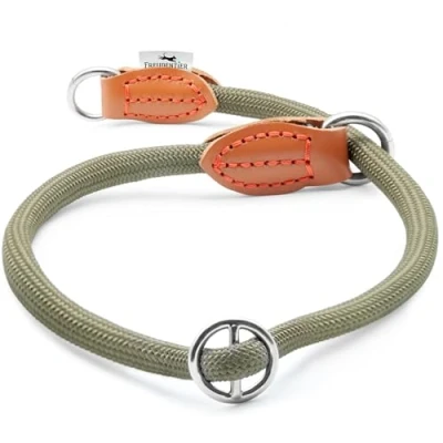 Imagen de FREUDENTIER Zugstopp Collar para perros Robusto tope de tracción máxima seguridad pequeños, medianos y grandes (verde bosque, XL)