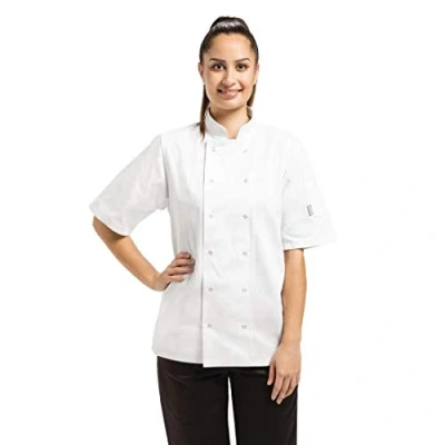 Imagen de Whites Chefs Apparel a211 xxl Vegas chaqueta de chef manga corta, color blanco