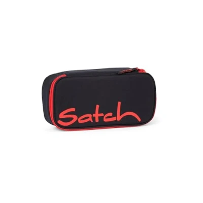 Imagen de Satch Schlamperbox Mäppchen groß, Trennfach, Geodreieck Fire Phantom Black, einheitsgröße