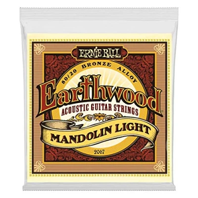 Imagen de Ernie Ball Earthwood Light Cuerdas para guitarra acústica y mandolina, bronce 80/20, extremo de aro, calibre 9 34