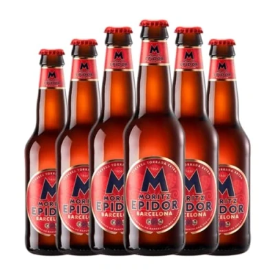 Imagen de Cerveza Moritz Epidor Botellín Tercio 33 cl (Caja de 6 cl)