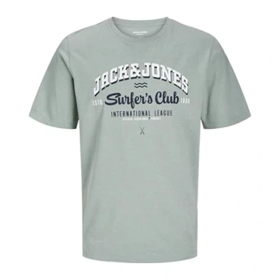 Imagen de JACK &amp; JONES Jjelogo tee SS Oneck 2col 24/25 Noos Jnr Camiseta, Iceberg Green, 140 para Niños