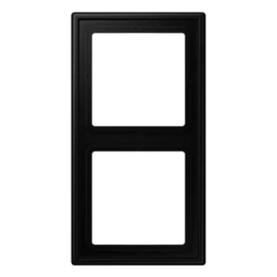 Imagen de Marco doble LS, color negro mate (referencia: JUNG LS982SWM)