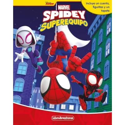 Imagen de Spidey y su superequipo. Libroaventuras: Incluye un cuento, figuritas tapete
