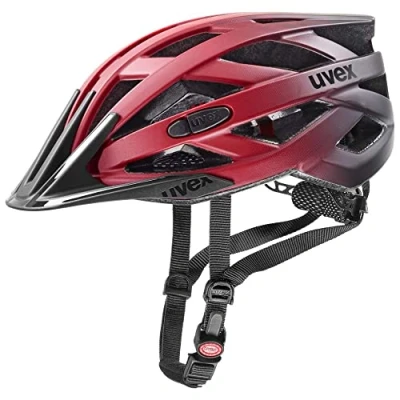 Imagen de uvex i vo cc, casco todoterreno ligero unisex, ajuste de talla individualizado, luz LED opcional, red black, 52 57 cm