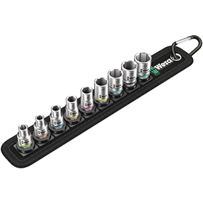 Imagen de WERA 05003883001 Belt A 4 Juego de vasos llave Zyklop 1/4&quot;