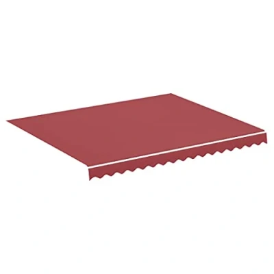 Imagen de vidaXL Tela de Repuesto para Toldo Parte Superior Dosel Lona Recambio Jardín Patio Terraza Balcón Parasol Refugio Impermeable Rojo Burdeos 3x2,5 m