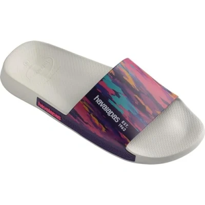 Imagen de Havaianas Slide Print, Slides, para Unisex adulto, Blanco, 33/34 EU