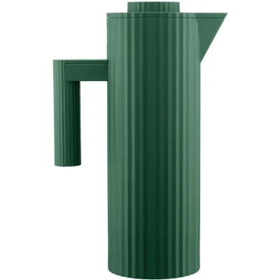 Imagen de Alessi Thermos Jug Plissé MDL12 GR Green 1 Liter by Michele De Lucchi