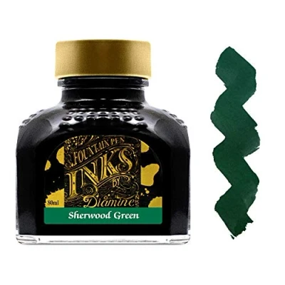 Imagen de Diamine Tinta para estilográfia, Sherwood Green 80ml