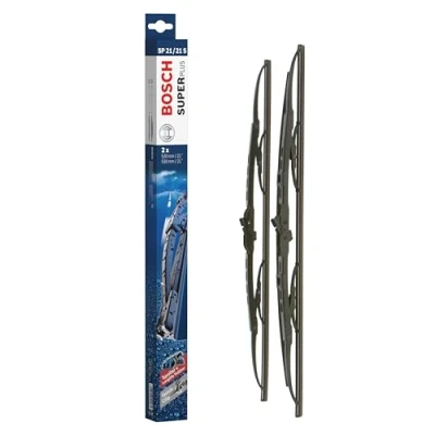 Imagen de Escobilla limpiaparabrisas Bosch Super Plus Spoiler SP21/21S, Longitud: 530mm/530mm − 1 juego para el parabrisas (frontal) Válidas únicamente vehículos con volante a la derecha (UK)
