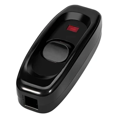 Imagen de GLOGLOW AC 250V 10A Inline On/Off Mesa Lámpara de Escritorio Cable Interruptor con Indicador LED (01)