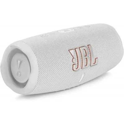 Imagen de Altavoz inalámbrico JBL Charge 5, 40 W, 20 horas, IP67, PartyBoost, USB Tipo C, Blanco