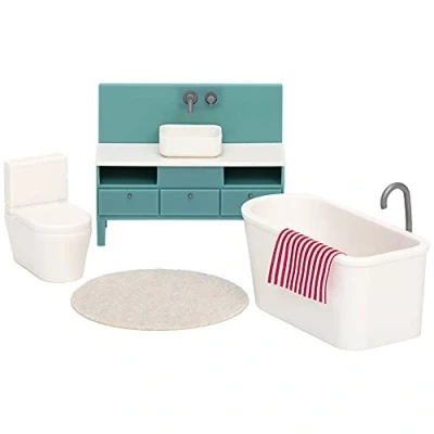 Imagen de Lundby Juego de baño básico para el Almuerzo (Micki Leksaker 60 3068 00)