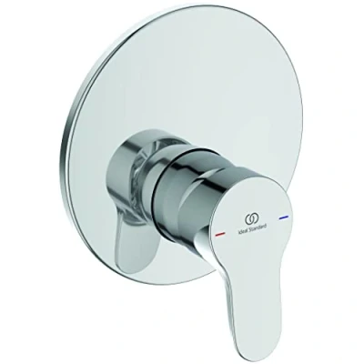 Imagen de Ideal Standard Mezclador monomando para ducha empotrado, Una vía, Piezas externas, Cromado