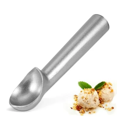 Imagen de Cucharde de helado, helado antiadherbola plata bola crema para refrigercas 18cm