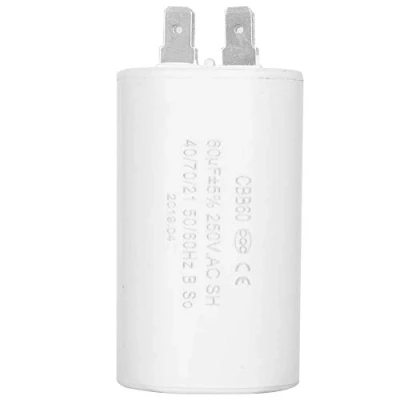 Imagen de Condensador CBB60 60uF AC 250V 50 / 60HZ de funcionamiento del motor cilíndrico para bombas