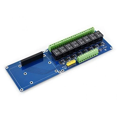 Imagen de Raspberry Pi Expansion Board 8 Channel Relays Loads up to 5A 250V AC or 30V DC for A+/B+/2B/3B/3B+/4B SPDT NO,NC Contact Form 6mA per Supports Jetson Nano